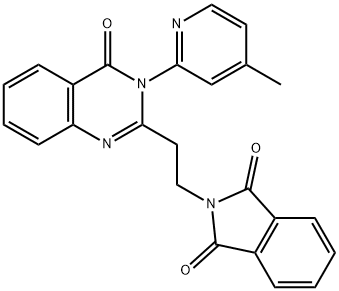 2-[2-[3-(4-methylpyridin-2-yl)-4-oxoquinazolin-2-yl]ethyl]isoindole-1,3-dione Struktur