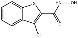 3-chloro-N-hydroxy-1-benzothiophene-2-carboxamide Struktur