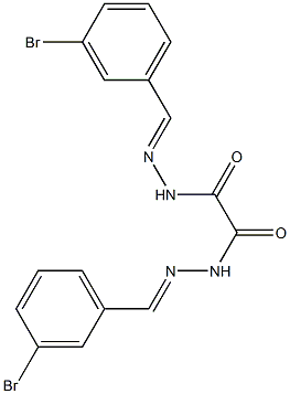 N,N'-bis[(E)-(3-bromophenyl)methylideneamino]oxamide Struktur