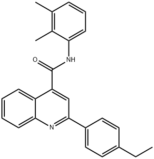 N-(2,3-dimethylphenyl)-2-(4-ethylphenyl)quinoline-4-carboxamide Struktur