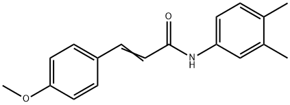 (E)-N-(3,4-dimethylphenyl)-3-(4-methoxyphenyl)prop-2-enamide Struktur