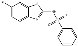 N-(6-chloro-1,3-benzothiazol-2-yl)benzenesulfonamide Struktur