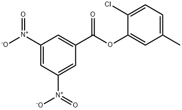 (2-chloro-5-methylphenyl) 3,5-dinitrobenzoate Struktur