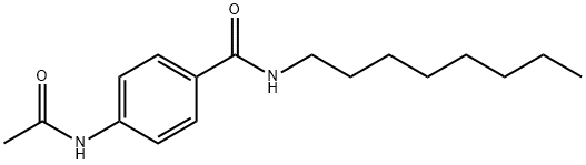 4-acetamido-N-octylbenzamide Struktur