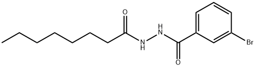 3-bromo-N'-octanoylbenzohydrazide Struktur