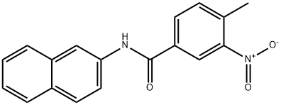 4-methyl-N-naphthalen-2-yl-3-nitrobenzamide Struktur