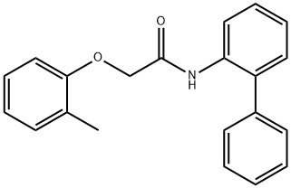 2-(2-methylphenoxy)-N-(2-phenylphenyl)acetamide Struktur