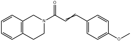 (E)-1-(3,4-dihydro-1H-isoquinolin-2-yl)-3-(4-methoxyphenyl)prop-2-en-1-one Struktur