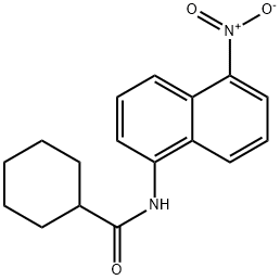 N-(5-nitronaphthalen-1-yl)cyclohexanecarboxamide Struktur