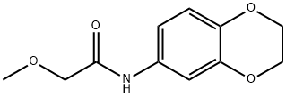 N-(2,3-dihydro-1,4-benzodioxin-6-yl)-2-methoxyacetamide Struktur