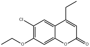 6-chloro-7-ethoxy-4-ethylchromen-2-one Struktur