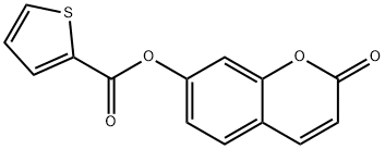 (2-oxochromen-7-yl) thiophene-2-carboxylate Struktur