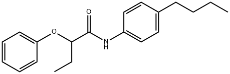 N-(4-butylphenyl)-2-phenoxybutanamide Struktur