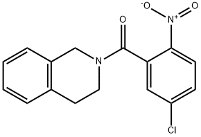 (5-chloro-2-nitrophenyl)-(3,4-dihydro-1H-isoquinolin-2-yl)methanone Struktur