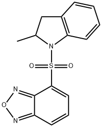 4-[(2-methyl-2,3-dihydroindol-1-yl)sulfonyl]-2,1,3-benzoxadiazole Struktur