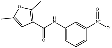 2,5-dimethyl-N-(3-nitrophenyl)furan-3-carboxamide Struktur