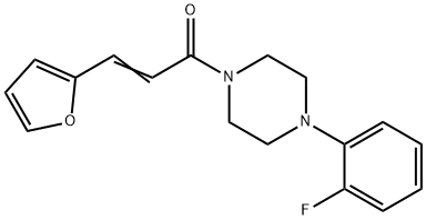 (E)-1-[4-(2-fluorophenyl)piperazin-1-yl]-3-(furan-2-yl)prop-2-en-1-one Structure