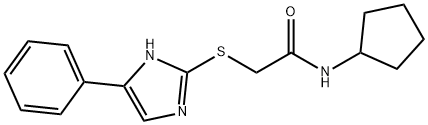 N-cyclopentyl-2-[(5-phenyl-1H-imidazol-2-yl)sulfanyl]acetamide Struktur