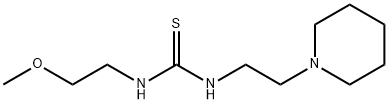 1-(2-methoxyethyl)-3-(2-piperidin-1-ylethyl)thiourea Struktur