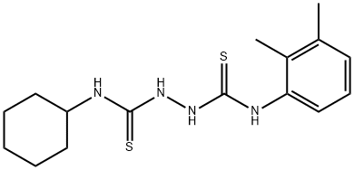 1-cyclohexyl-3-[(2,3-dimethylphenyl)carbamothioylamino]thiourea Struktur