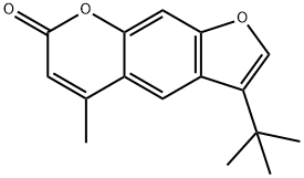 3-tert-butyl-5-methylfuro[3,2-g]chromen-7-one Struktur