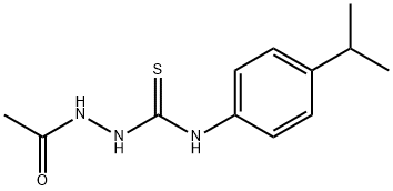 1-acetamido-3-(4-propan-2-ylphenyl)thiourea Struktur