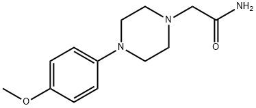 2-[4-(4-methoxyphenyl)piperazin-1-yl]acetamide Struktur