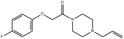 2-(4-fluorophenoxy)-1-(4-prop-2-enylpiperazin-1-yl)ethanone Struktur