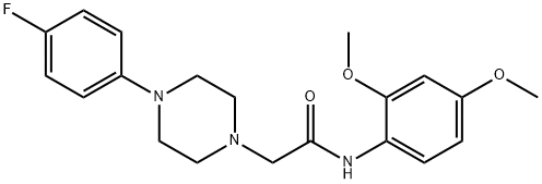 N-(2,4-dimethoxyphenyl)-2-[4-(4-fluorophenyl)piperazin-1-yl]acetamide Struktur