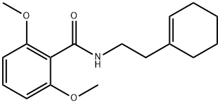 N-[2-(cyclohexen-1-yl)ethyl]-2,6-dimethoxybenzamide Struktur