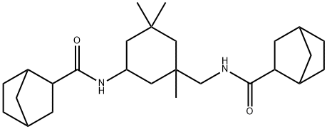 N-[[5-(bicyclo[2.2.1]heptane-3-carbonylamino)-1,3,3-trimethylcyclohexyl]methyl]bicyclo[2.2.1]heptane-3-carboxamide Struktur