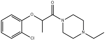 2-(2-chlorophenoxy)-1-(4-ethylpiperazin-1-yl)propan-1-one Struktur