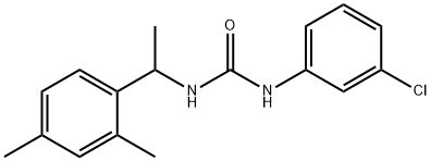 1-(3-chlorophenyl)-3-[1-(2,4-dimethylphenyl)ethyl]urea Struktur