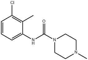 N-(3-chloro-2-methylphenyl)-4-methylpiperazine-1-carboxamide Struktur