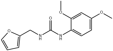 1-(2,4-dimethoxyphenyl)-3-(furan-2-ylmethyl)urea Struktur