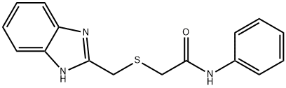 2-(1H-benzimidazol-2-ylmethylsulfanyl)-N-phenylacetamide Struktur