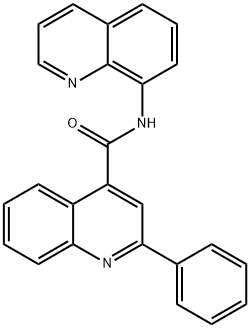 2-phenyl-N-quinolin-8-ylquinoline-4-carboxamide Struktur