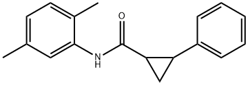 N-(2,5-dimethylphenyl)-2-phenylcyclopropane-1-carboxamide Struktur