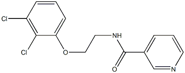 N-[2-(2,3-dichlorophenoxy)ethyl]pyridine-3-carboxamide Struktur