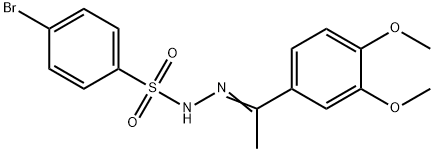 4-bromo-N-[(E)-1-(3,4-dimethoxyphenyl)ethylideneamino]benzenesulfonamide Struktur