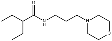 2-ethyl-N-(3-morpholin-4-ylpropyl)butanamide Struktur