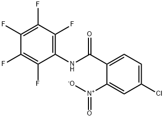 4-chloro-2-nitro-N-(2,3,4,5,6-pentafluorophenyl)benzamide Struktur