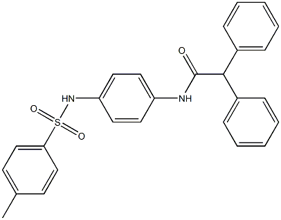 N-[4-[(4-methylphenyl)sulfonylamino]phenyl]-2,2-diphenylacetamide Struktur