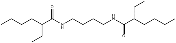 2-ethyl-N-[4-(2-ethylhexanoylamino)butyl]hexanamide Struktur