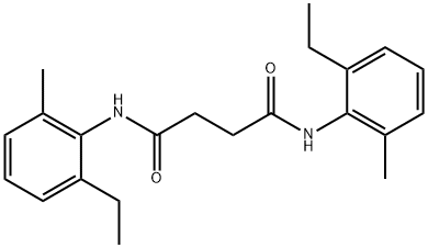 N,N'-bis(2-ethyl-6-methylphenyl)butanediamide Struktur