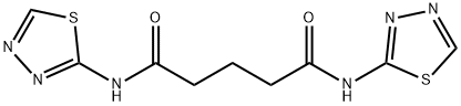 N,N'-bis(1,3,4-thiadiazol-2-yl)pentanediamide Struktur