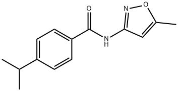 N-(5-methyl-1,2-oxazol-3-yl)-4-propan-2-ylbenzamide Struktur