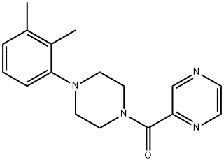 [4-(2,3-dimethylphenyl)piperazin-1-yl]-pyrazin-2-ylmethanone Struktur