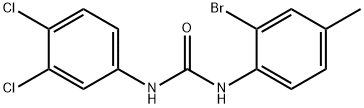 1-(2-bromo-4-methylphenyl)-3-(3,4-dichlorophenyl)urea Struktur