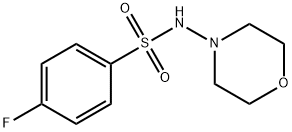 4-fluoro-N-morpholin-4-ylbenzenesulfonamide Struktur